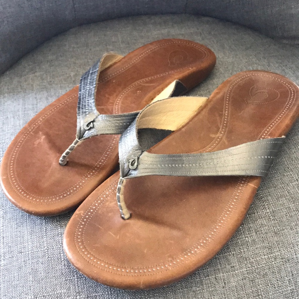 OluKai Leather Sandals